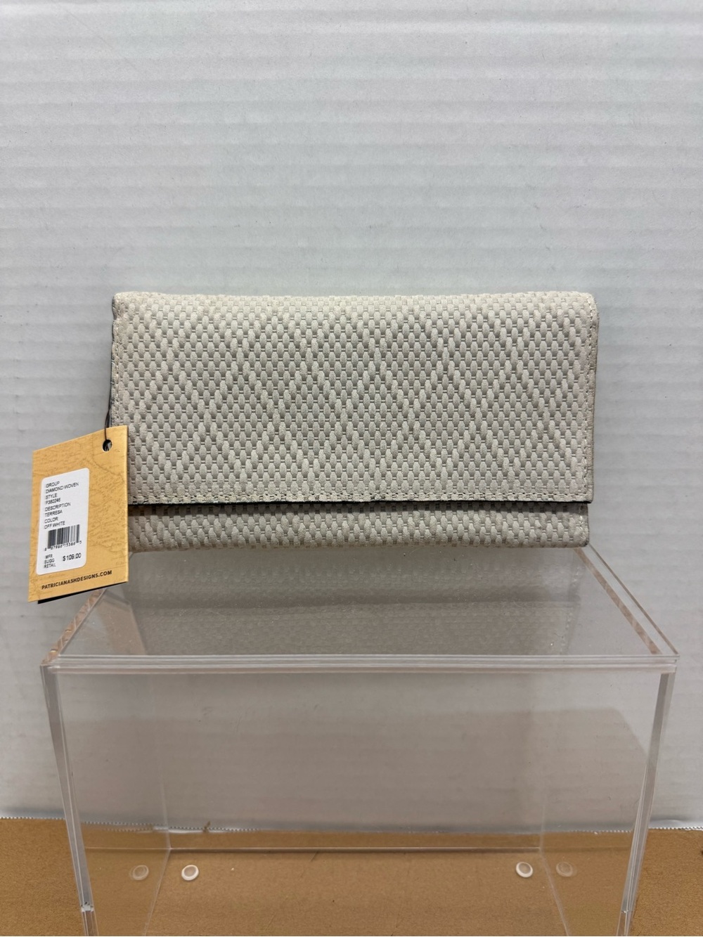 Patricia Nash Terresa Diamond Woven Leather Wallet